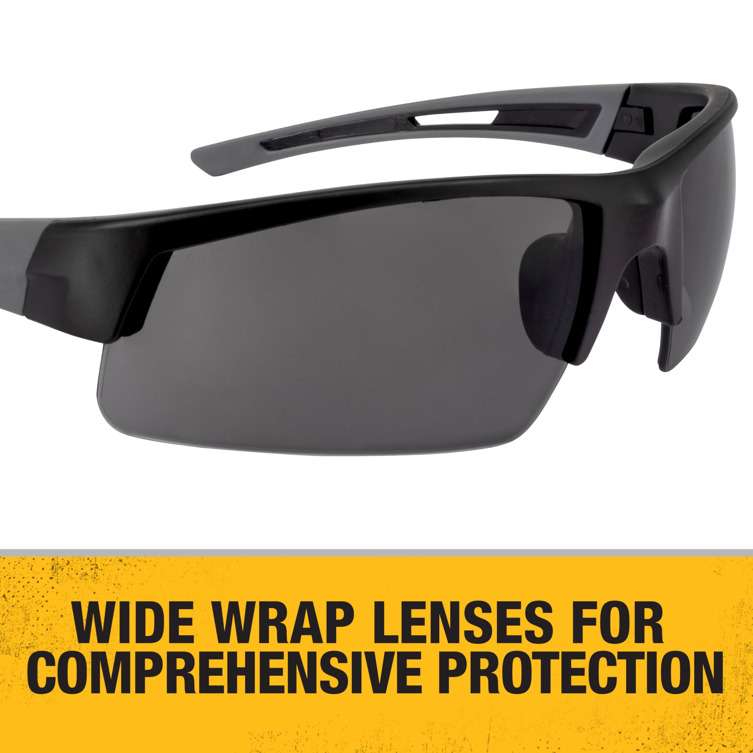 Amazon.com: DEWALT DPG100-2D Crosscut® Safety Glasses - Black Half